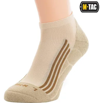 Pánské ponožky M-Tac Letní Prodyšné Sportovní Ponožky Nízké Coolmax 35% Khaki 43-46