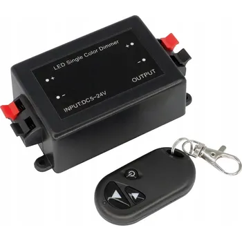 LED páska STMÍVAČ LED RÁDIOVÝ OVLADAČ RDC RF DÁLKOVÝ OVLADAČ PRO LED PÁSKY 12V 24V 8A 96W
