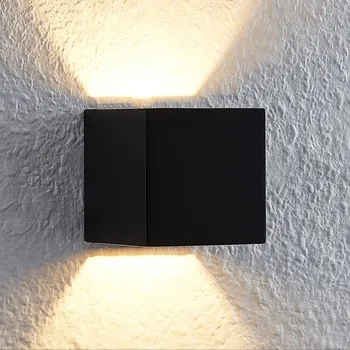 Lampička Lindby Quaso LED nástěnné světlo, beton černá černé 1 x 4 W LED