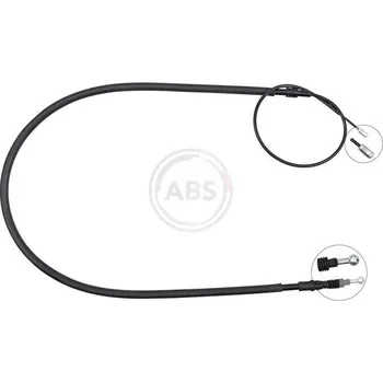 Lanko parkovací brzdy Tažné lanko, parkovací brzda A.B.S. K10004