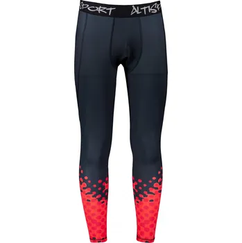 Dámské kalhoty Pánské sportovní legíny dlouhé premium ALTISPORT VOJ/ALM109LEG01 ČERVENÁ/ČERNÁ L