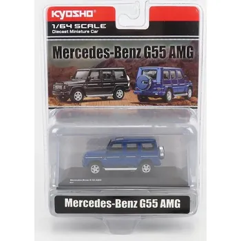 autíčko Mercedes-Benz G55 AMG modrá 1:64 - Kyosho Mercedes G55 AMG - kovový model