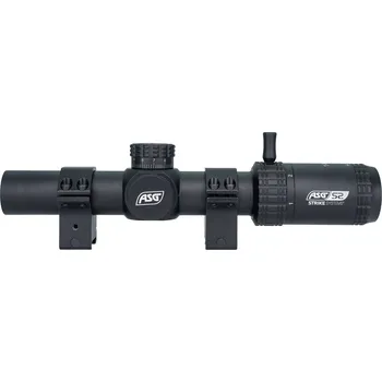 Puškohled STRIKE SYSTEMS® STRIKE LPVO puškohled 1-6x24 LMTS-01 s montáží (30 mm) - Černá