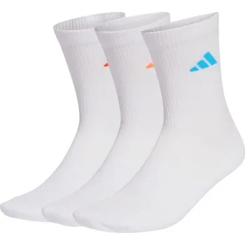 Pánské termoprádlo Adidas Linear Crew Cushioned Sportswear Crew C 3P ponožky bílé KC9623 40-42