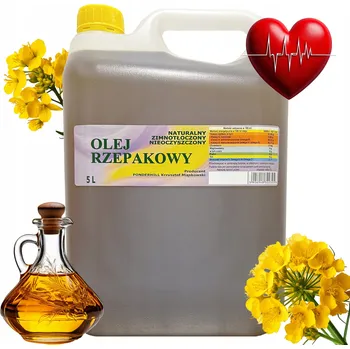 Rostlinný olej Řepkový olej nerafinovaný Eurolen 5000 ml