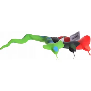 Figurka Hipo Gumová zvířátka s hrachem - Had 38 Cm