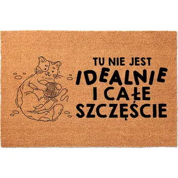 Rohožka KOKOSOVÁ VSTUPNÍ ROHOŽKA PŘED DVEŘE NA BOTY - VTIPNÁ (NENÍ DOKONALÁ)