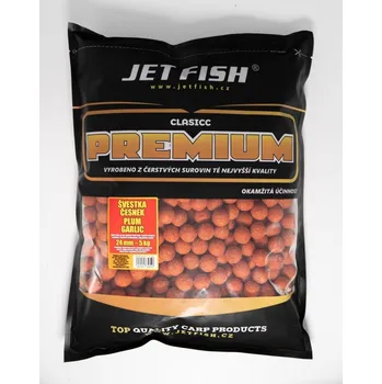 Premium clasicc boilie 5kg - 24mm : ŠVESTKA / ČESNEK