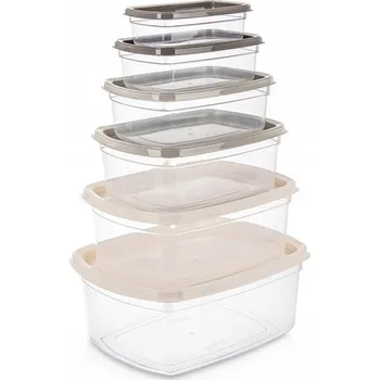 Dóza na potraviny Nádoby na potraviny s víkem 6 ks