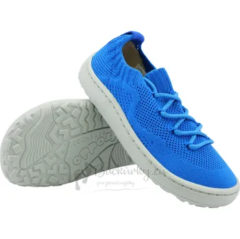 Chlapecké sandály Dětské plátěné barefoot boty Froddo G3130262-1 Denim - vel. 30