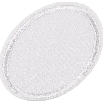 Nažehlovací záplaty pro opravy dírek i zdobení ovál, střední, 1 bílá