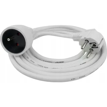 Prodlužovací kabel PRODLUŽOVACÍ KABEL S UZEMNĚNÍM JEDNO ZÁSUVKOVÝ 5M STAVEBNÍ 2500W