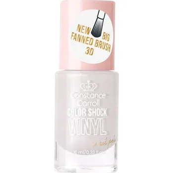 Lak na nehty Constance Carroll Color Shock Vinyl 27 Silver Moon 10 ml lak na nehty