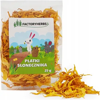 Krmivo pro hlodavce Factoryherbs pamlsky bylinky 0,025 kg křeček, osmák degu, králík, myš, pískomil, potkan, činčila, morče, veverka