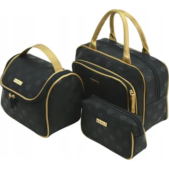 Kosmetická taška Sada dámských kosmetických taštiček 3x kosmetická taštička kufřík cestovní organizér NOBLE