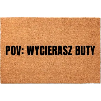 Rohožka KOKOSOVÁ VSTUPNÍ ROHOŽKA PŘED DVEŘE 40X60 VTIPNÁ POV: OTÍRÁŠ SI BOTY