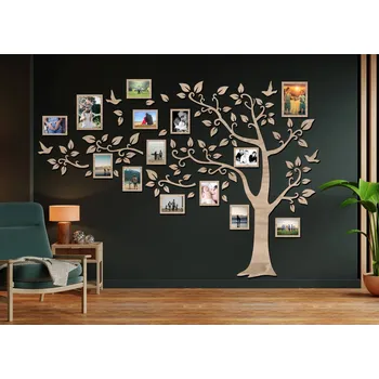 Rám na obraz Rodinný strom DK-RNS-16 Dřevěný fotorámeček na zeď