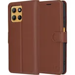 Techsuit - Kožené pouzdro - Motorola Moto G15 Power - hnědé