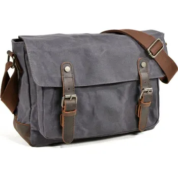 Kabelka TopMode Nepromokavá retro plátěná taška přes rameno 475016