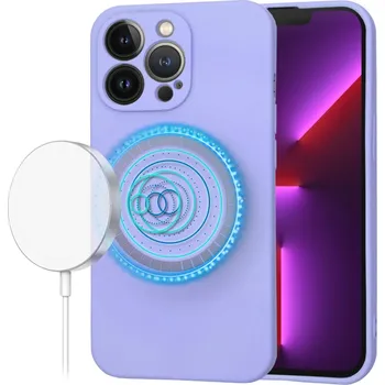 Pouzdro na mobilní telefon Techsuit - SoftFlex MagSafe - iPhone 13 Pro - světle fialový