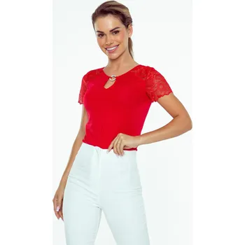 Dámská halenka Halenka Eldar Erazma S-XL Barva: červená, Velikost: S