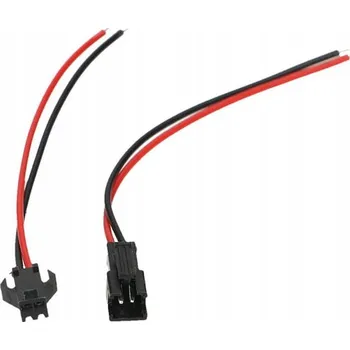 Elektrická zásuvka KONEKTOR LED MONO 2XPIN ZÁSUVKA + ZÁSTRČKA