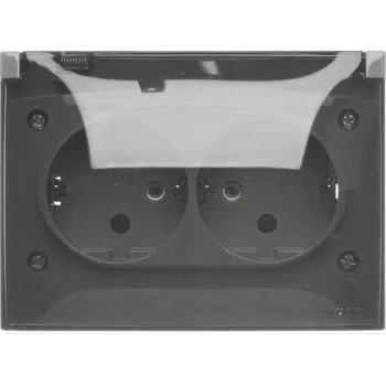 Elektrická zásuvka Elektrická Zásuvka hermetická Kontakt-simon šedá