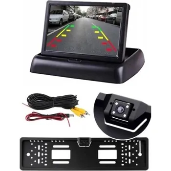 Couvací kamera Couvací kamera v rámečku registrační značky s 4,3" LCD monitorem