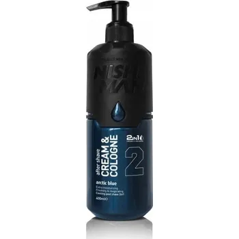 NishMan Balzám po holení s kolínskou vodou 2v1 Arctic Blue 400 ml