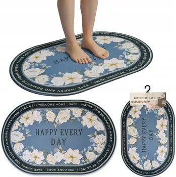 Koupelnová předložka KOUPELNOVÁ PŘEDLOŽKA RYCHLESCHNOUCÍ KOBEREC DO VANY SPRCHY PROTISKLUZOVÁ 38x58cm