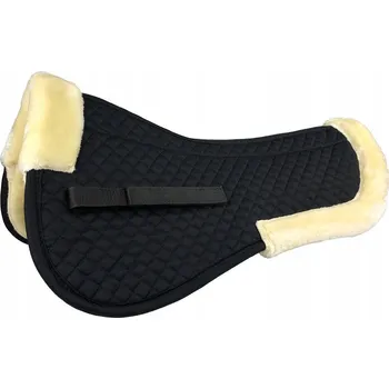 Podsedlová dečka York Comfort s umělou kožešinou , černá, Full