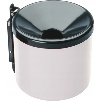 Popelník POPELNÍK Nástěnný samozhášecí popelník venkovní vnitřní BÍLÝ ODOLNÝ