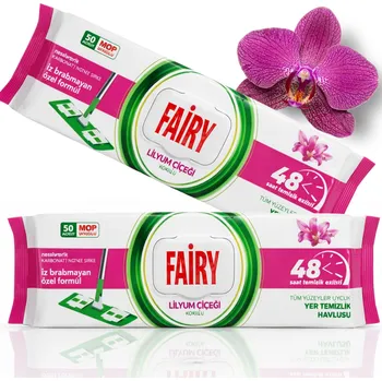 Utěrka FAIRY NÁHRADNÍ NÁPLNĚ DO MOPU VLHČENÉ UBROUSKY NA JEDNO POUŽITÍ VŮNĚ LILIE 1X50 4XL