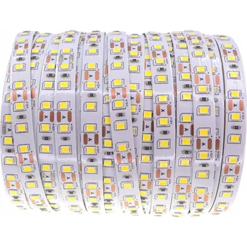 LED páska LED pásek 12V 5M 600 LED diod 2835, studená bílá, hustý, PREMIUM, vysoce svítivý