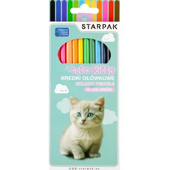 Kresba PASTELKY OLO 12 BAREV S MOTIVEM KOČIČEK CUTIES KITTY STK PUD 12/144