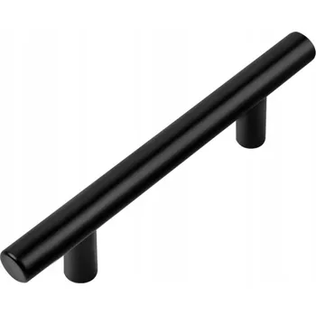 Nábytkové kování NÁBYTKOVÁ ÚCHYTKA relingová tyč 128mm Černá Matná madlo nábytek úchytka nábytku
