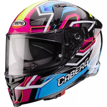 Helma na motorku Helma na moto Caberg Avalon X Brama black/l. blue/yellow fluo/fuchsia - M / modrá
