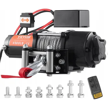 VEVOR elektrický naviják 2041 kg 12 V (4500 lbs)