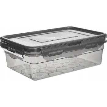 Dóza na potraviny Nádoba na potraviny s víkem a těsněním, dělená, šedá, 500 ml