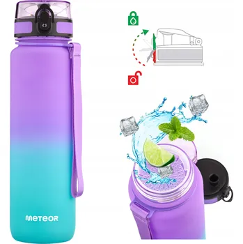 Sportovní Láhev Lahev Na Pití Na Vodu S Měrkou Tritanová S Pítkem 1000ml METEOR