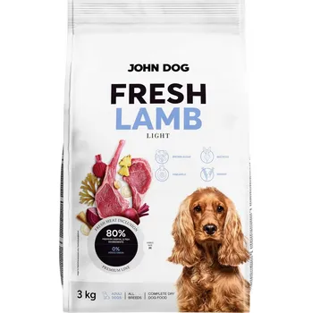 Krmivo pro psa Adult fresh light suché krmivo pro psy jehněčí John Dog 3 kg