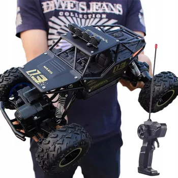 RC model auta VELKÉ AUTO NA DÁLKOVÉ OVLÁDÁNÍ RC KOVOVÉ TERÉNNÍ 1:16 PILOT POHON 4X4