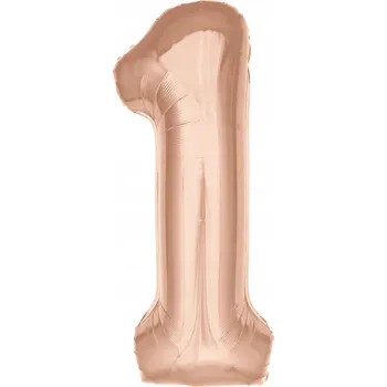 Balónek Fóliový balónek PartyBee číslice 1, 100 cm, růžový