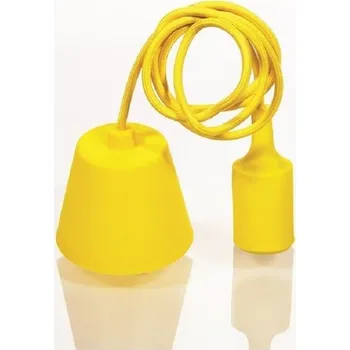 ZÁVĚSNÉ STROPNÍ SVÍTIDLO PRO ŽÁROVKU E27 OZDOBNÉ S HRUBÝM ZÁVITEM SADA ŽLUTÁ