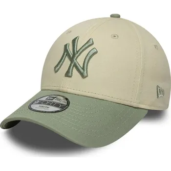 Kšiltovka kšiltovka New Era 9FO League Essential MLB New York Yankees Youth - Light Cream/Everest Green junior size