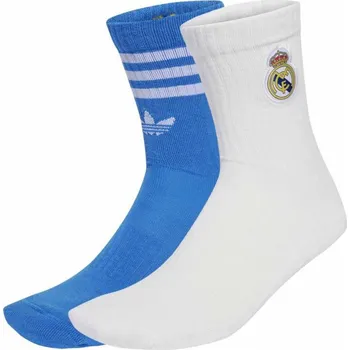 Pánské termoprádlo Ponožky Real Madrid 2-pack JX3186 - Adidas modrá/bílá M