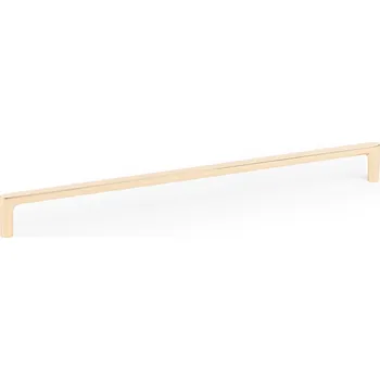 Nábytkové kování Nábytková úchytka podlouhlá Pura 256 Zlatá Leštěná