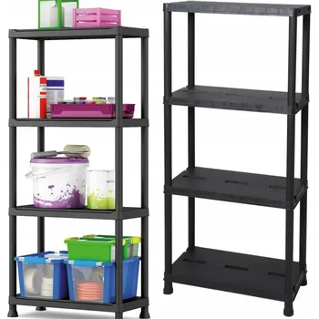 Dílenský regál Plastový skladový regál Toomax 138 x 60 x 30 cm max 25 kg na polici