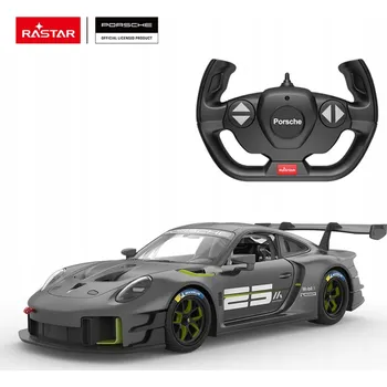 RC model auta Černé auto na dálkové ovládání Rastar 1:14 se světelnými efekty