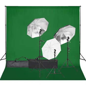 Fotopozadí Ateliérové vybavení sada se světly a pozadím3094700